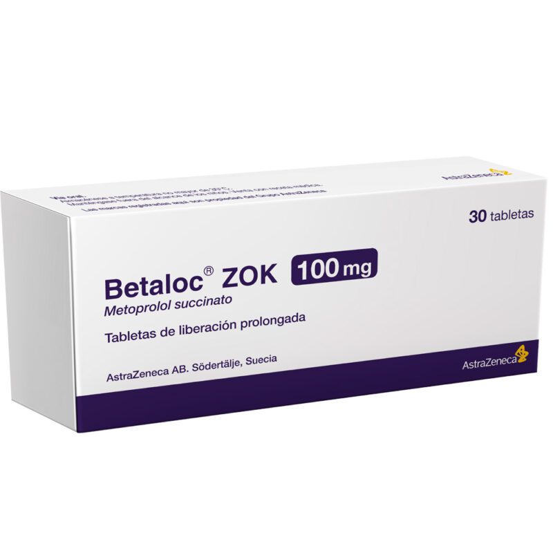 BETALOC ZOC 100MG 30 TABLETA Distribuidor de ASTRA ZENECA