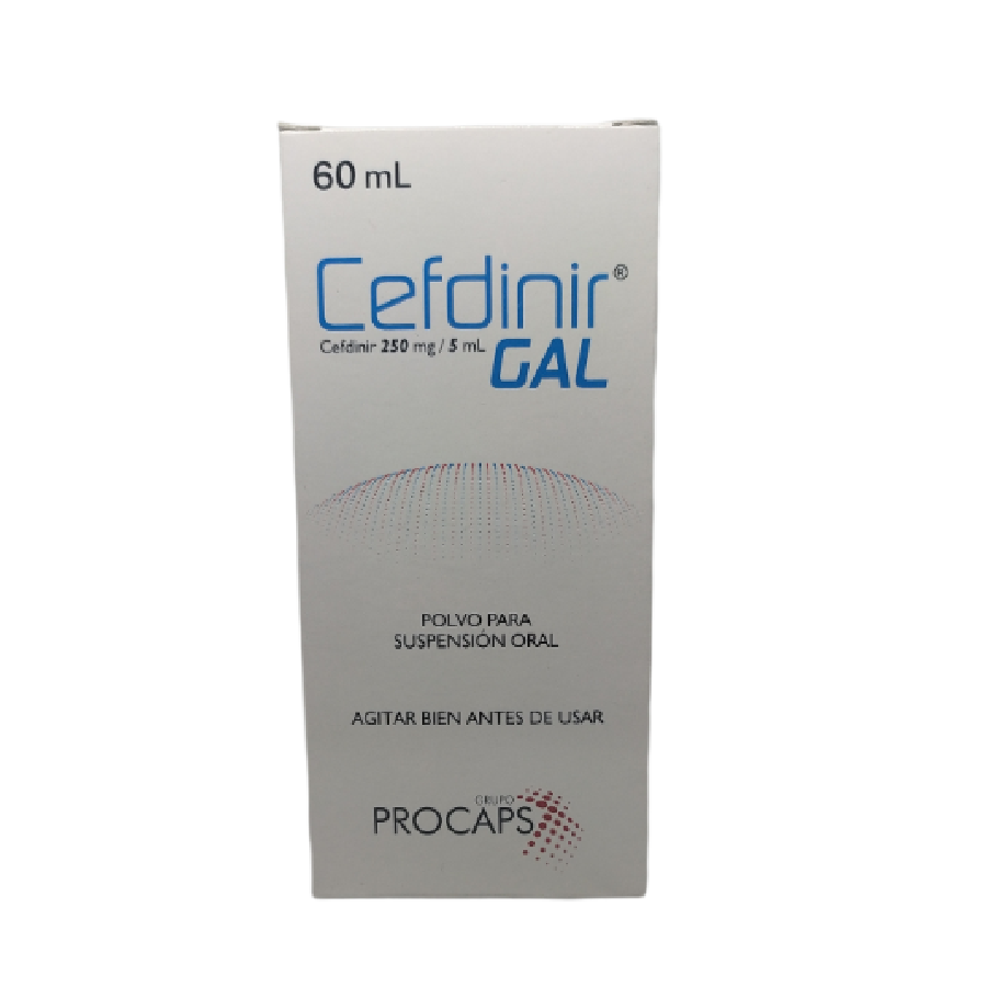 CEFDINIR GAL 250MG/5ML 60ML POLVO SUSPENSION PROCAPS FARMA