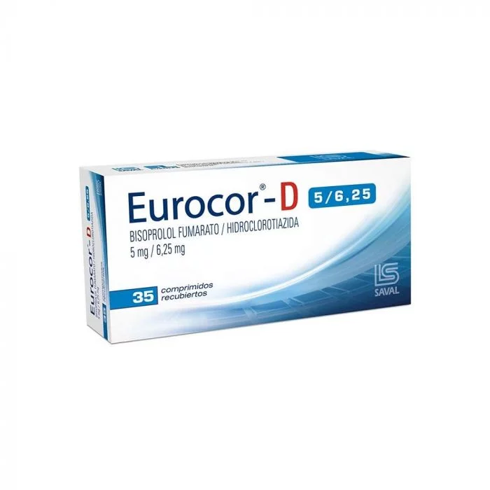 EUROCOR-D 5MG/6.25MG 35 COMPRIMIDO - Distribuidor de SAVAL