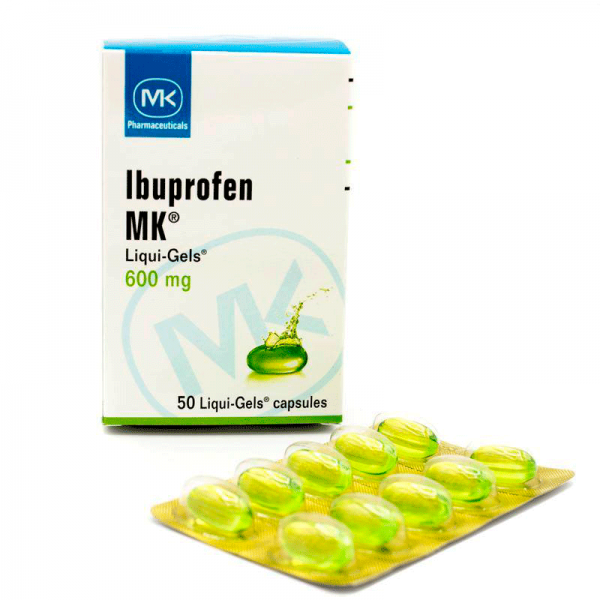 IBUPROFENO MK 600MG 50 CAPSULA GEL (DISP) Distribuidor de MK