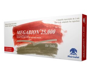 MEGABION 25000 1 SOLUCION INYECTABLE