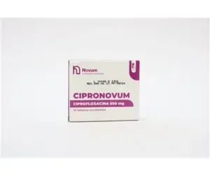 CIPRONOVUM 500MG 10 TABLETA