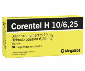 CORENTEL H 10MG/6.25MG 30 COMPRIMIDO
