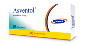 Caja de Asventol 10mg de Luveck con 30 comprimidos