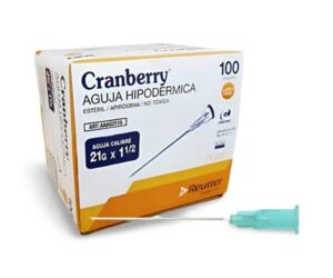 AGUJA HIPODERMICA 1 UNIDAD 21G X 1 1/2"