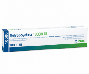 ERITROPOYETINA ICLOS 10000UI/ML 1 JERINGA PRELLENA SOLUCION INYECTABLE (R)