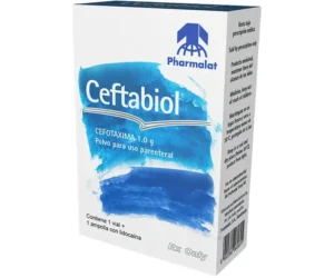 CEFTABIOL 1 SOLUCION INYECTABLE (1+1)