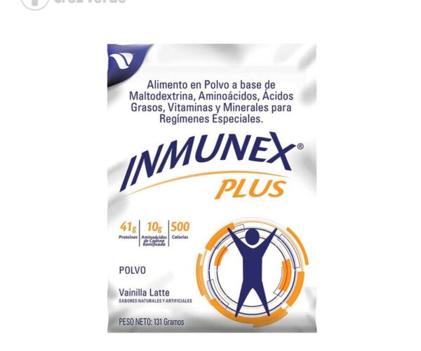 Inmunex INMUNEX PLUS VAINILLA 1 SOBRE POLVO 131G - Distribuidor de Victus