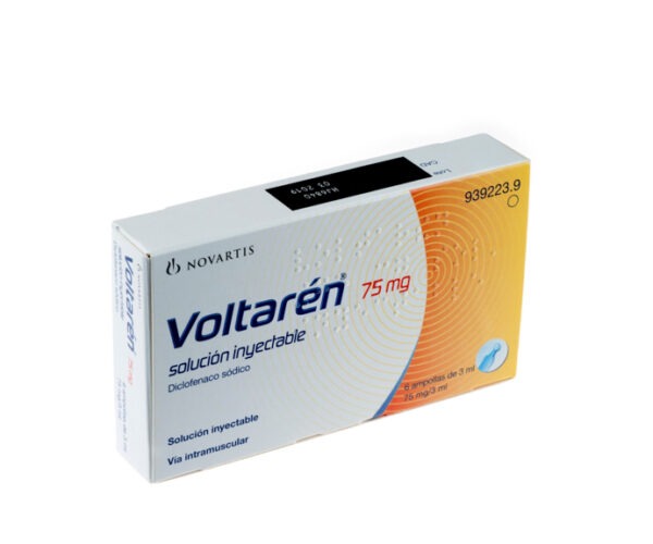 Voltrol Inyectable VOLTAREN 75MG/3ML 1 SOLUCION INYECTABLE IM/IV - Distribuidor de SANDOZ